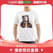 香港直发NEIL BARRETT 男士白色黑帮印花T恤 PBJT489A-L530S-1413