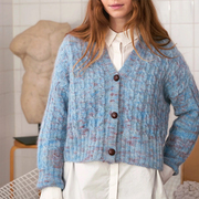  挪威编织材料包 tynn peer gynt +细马海毛款 夹花小开衫