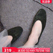 artmu阿木法式复古奶奶，鞋单鞋女平底鞋，简约瓢鞋2024乐福鞋