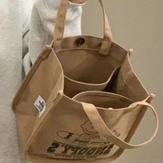 饭盒袋史努比帆布手提包小号，便携时尚妈咪包大容量托特包便当(包便当)包