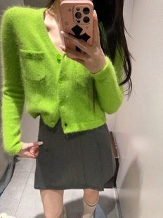wmxz自制2023春季女装，显摆简约百搭v领软糯毛衣，外套开衫上衣