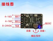 牙立体声V功放板10OMMW/1W/2蓝0W音量可调12/24V大功5率数字功放