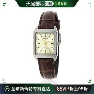香港直邮casio卡西女士，復古小方手錶ltp-v007l-9eudf