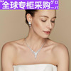 925日本纯银锆石耳环女耳钉长款耳坠新娘结婚纱晚宴礼服配饰