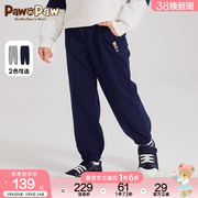PawinPaw卡通小熊童装24年春季男童长裤运动裤休闲裤宽松舒适