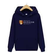 bangor英国班戈大学卫衣校服，英伦风冬季拉绒加厚连帽衫班服外套