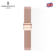 JUNO MALLET表带18mm手表DIY不锈钢单折叠扣米兰钢带金属网带