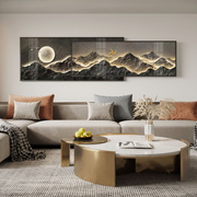 轻奢抽象叠加现代客厅装饰画时尚沙发背景背有靠山画卧室床头挂画