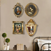 古典拍摄道具相框装饰画小众复古挂画客厅巴洛克法式风格艺术壁画