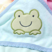 竹纤维婴儿浴巾大方形带帽新生儿宝宝毛巾被抱被盖毯卡通比纯棉好