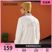 skechers斯凯奇春秋男装，复古时尚卫衣，简约百搭舒适圆领套头长袖