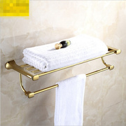 德国当代铜金色椭圆形浴巾，架双层毛巾架，浴室挂件卫浴五金挂件