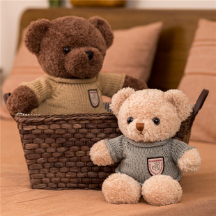 正版泰迪熊公仔玩偶，小熊布娃娃毛绒玩具情人节送女友，儿童生日礼物