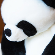 海洋馆同款纪念品默奇搭肩熊猫玩偶毛绒玩具极地馆趴趴熊猫
