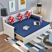 1.51.8实木沙发床，可折叠客厅双人米多功能可伸缩米小户型推拉两用