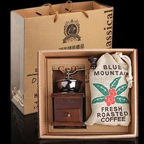 咖啡磨豆机咖啡豆套装小麻袋咖啡豆7种口味咖啡研磨机家用礼盒装