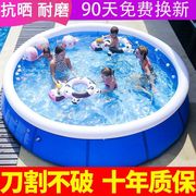 超大号充气游泳池家用儿童圆形家庭大型室内外加厚折叠小孩戏水池