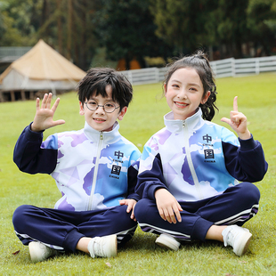 小学生校服春秋套装一年级中国风儿童班服幼儿园毕业园服夏季运动