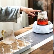 蒸汽煮茶器黑茶煮茶壶整套玻璃茶具套装家用泡茶壶电陶炉茶炉小型