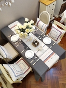 布艺棉麻桌布餐桌布，台布茶几长方形家用北欧田园，小清新防水防油
