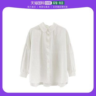 韩国直邮miamasvinMMUZE泡泡袖亚麻布衬衫麻布衬衫MMUZE泡泡袖