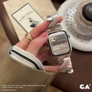 CA《流沙》拉丝纱面不锈钢iwatch表带升级款适用苹果Applewatch