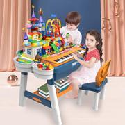 贝芬乐儿童宝宝玩具多功能积木桌子拼装玩具益智男孩 女孩2-3-8岁