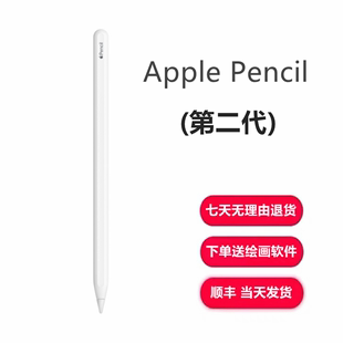 apple苹果pencil二代笔手写笔平板压感笔ipad，笔无线连接2代