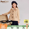 pawinpaw卡通小熊童装，2024年春季女童风衣短款大衣外套