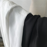 。黑色白色 莱赛尔纤维天丝亚麻服装面料 垂感 连衣裙 上衣服装布