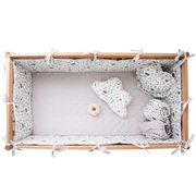 定制婴儿床防撞床围软包儿童床，拼接床加厚护栏挡布赠床单床上