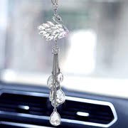 汽车挂件水晶天鹅创意韩国可爱女车内装饰吊饰车载后视镜车上