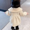 韩国女童皮衣棉服外套夹棉2023f秋冬女宝宝，小童加棉加厚儿童