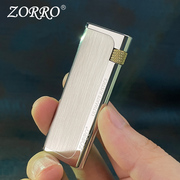 佐罗zorro气体打火机男创意，侧滑砂轮充气个性，520情人节礼物送男友
