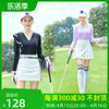高尔夫球女款长袖t恤衫防晒速干衣v领显瘦弹力修身运动上衣服装