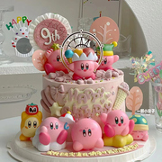 网红ins风韩式蛋糕装饰摆件卡通星之卡比儿童生日派对甜品台插件