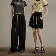 晶咕黑标女装全尺码系列莱赛尔拉链牛仔裤系列长短款时髦宽松裤子