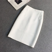 白色半身裙夏薄款2024年气质中长款一步裙女职业高腰包(高腰包)臀裙子
