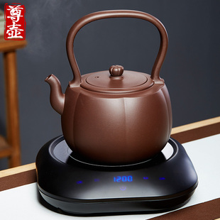 宜兴紫砂壶提梁电陶炉煮茶壶，煮水蒸茶器电热，烧水茶炉陶瓷茶具套装