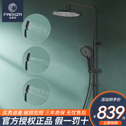法恩莎卫浴淋浴花洒套装全铜家用浴室灰色淋雨洗澡喷头F2M8832