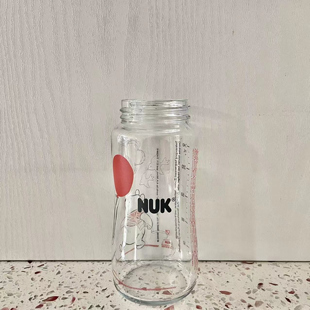 NUK德国进口宽口径玻璃奶瓶婴儿宝宝专用防呛奶可储奶120/240毫升