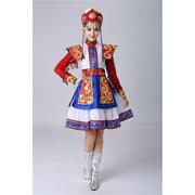 2022蒙古族演出服装内蒙古舞蹈，服饰少数民族蒙古袍表演服