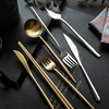 北欧304不锈钢全套牛排叉，勺三件套筷子西餐，餐具套装叉两件套