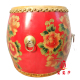 家具定制  中式古典 仿古家具  红色纯手绘 彩绘牡丹<span class=H>鼓</span>凳