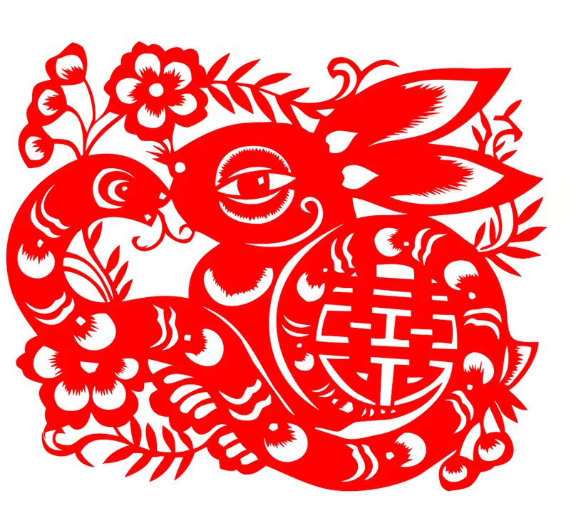 结婚喜字剪纸墙贴蛇盘兔 必定富 剪纸 蛇 兔 聚财祥蛇 结婚喜字剪纸墙贴蛇盘兔 必定富 剪纸 蛇 兔 聚财祥蛇