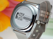 Hombres de acero personalizada Watch fresco estilo de los hombres de moda de relojes segunda placa