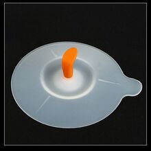 特价意大利正品PINKO耐热杯盖/环保杯盖/防漏硅胶杯盖 橙色豆苗