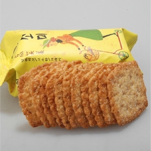  韩国进口 好丽友高笑美 超香芝麻薄饼干 韩国饼干~零食零食~进口