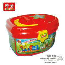 邦宝玩具 大颗粒DIY创意 大圆桶8905动物乐园 乐高式拼插积木