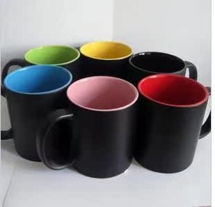 个性diy杯子内彩变色魔术，马克杯陶瓷热转印杯子定制